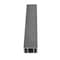 Ejoy 2.4 in. W x 78.74 in. L x 1.65 in. Thick WPC Composite Outdoor Wall Louver Screen, 4PK WPC-BrushedBlack - alternate 1